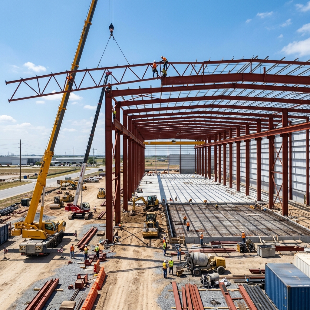 Industrial Warehouse Construction — Civil & Structural in Industrial Zone
